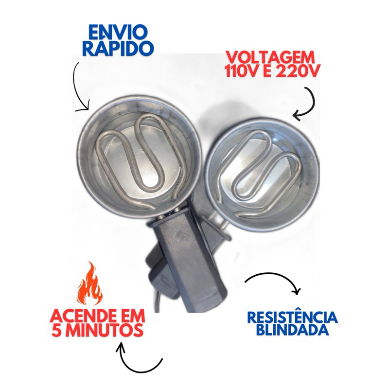 Fogareiro elétrico panela forninho panelinha para acampamento camping