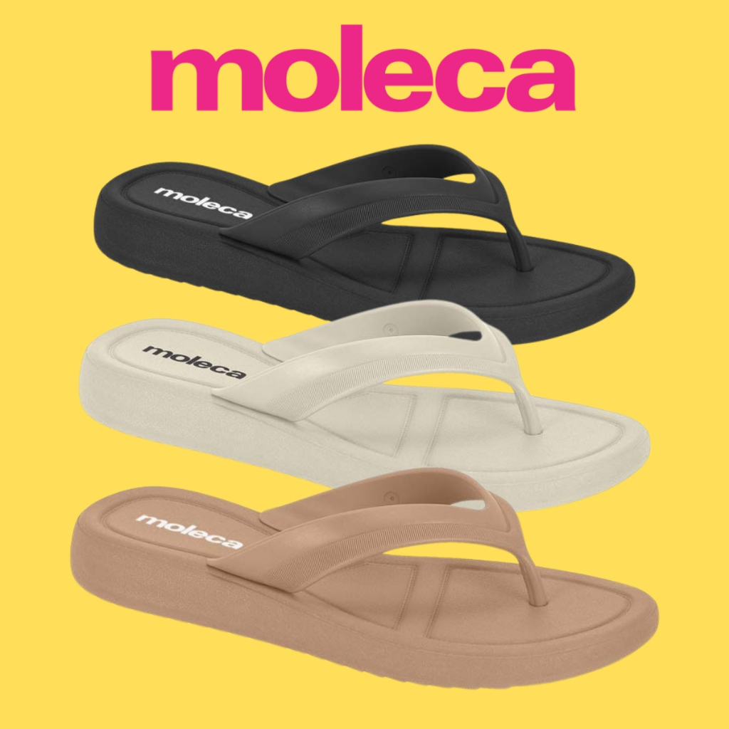Chinelo Feminino Moleca Dedo Levíssimo Mães Confortável Dia a Dia Original em Oferta na Shopee