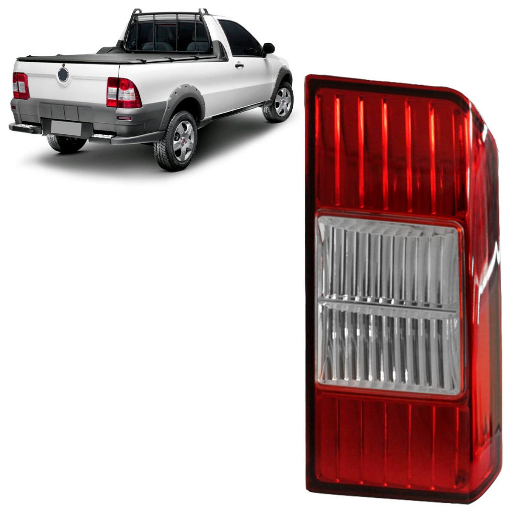 Aplique Lanterna Traseira Strada Adventure Locker G4 2009 2010 2011 2012 2013 Bicolor Tampa Traseira