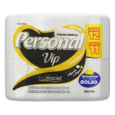 Papel Higiênico Personal Vip | 12 Rolos | Folha dupla