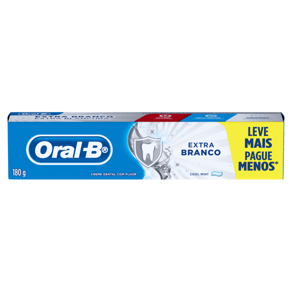 Creme Dental Oral-B Extra Branco Com 180g - Health