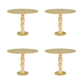 Kit 4 Boleiras G  - GRANDE - Torneadas Para Festas Eventos Aniversario Suporte Mesa De Doce em Oferta na Shopee