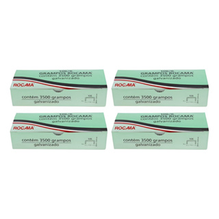 Kit Combo Grampo Rocama 106/6 6mm Grampeador 4cx =14.000 Pçs em Oferta na Shopee