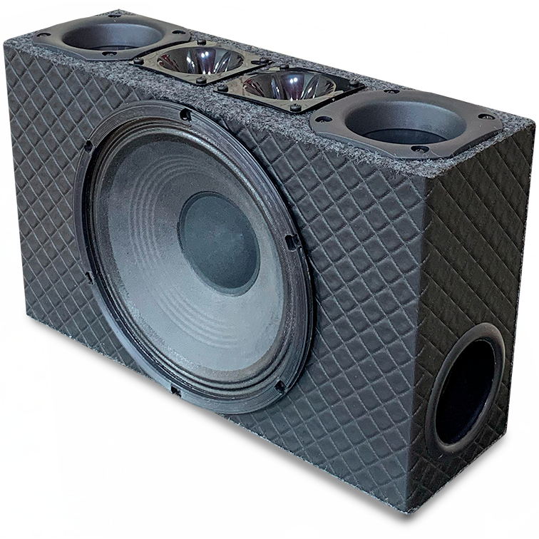 Caixa De Som Automotiva Slim Trio Oestesom Woofer 10 Pol - Porta Malas Pancadão