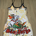 Vestido Curto Decotado EspaçoLZA Coleção São jorge em Oferta na Shopee