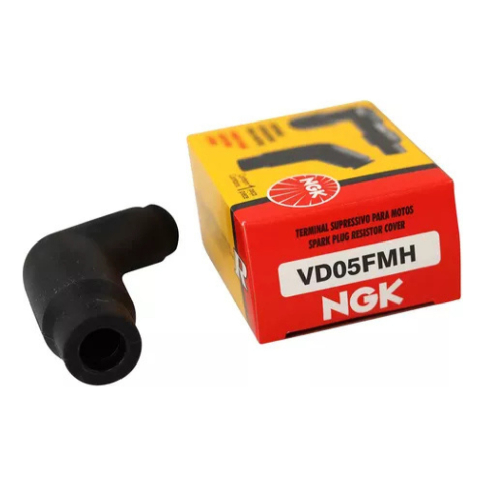 Cachimbo Vela Ngk Vd05fmh Titan Cg 150 04/13 Bros 150 03/14 CBR 450 SR 89/93  CG FAN 150 ESI/ESDI em Oferta na Shopee