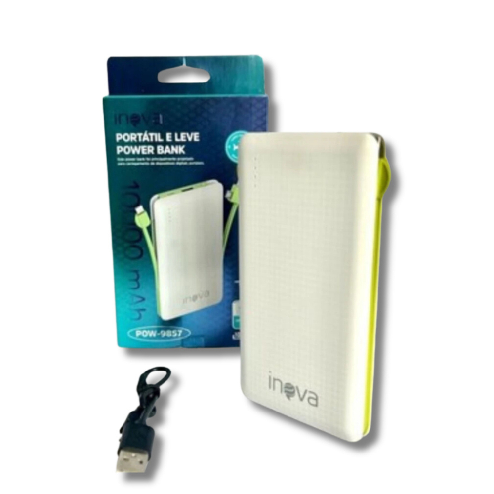 Promoção Carregador Portátil Turbo Power Bank 10000mah Original Inova 10W
