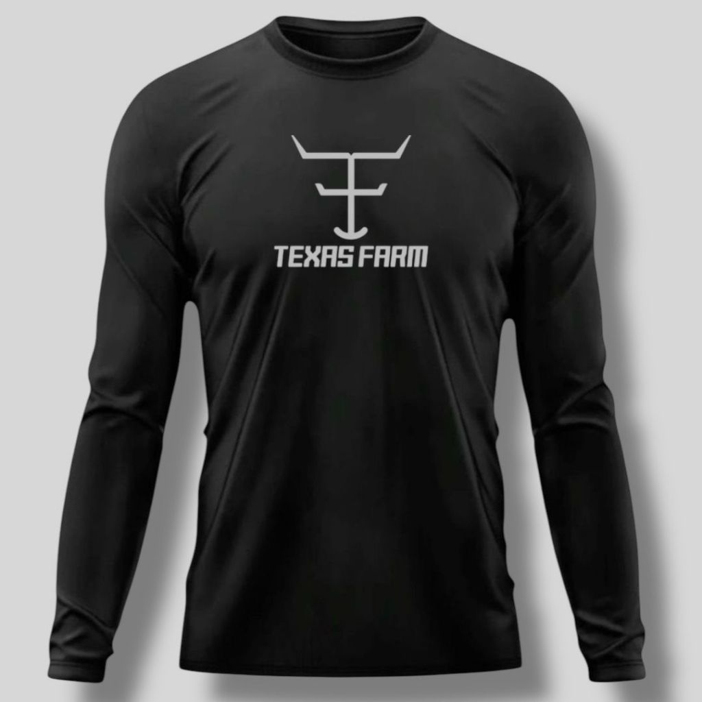 Camisa manga longa com proteção UV texas farm country em Oferta na Shopee