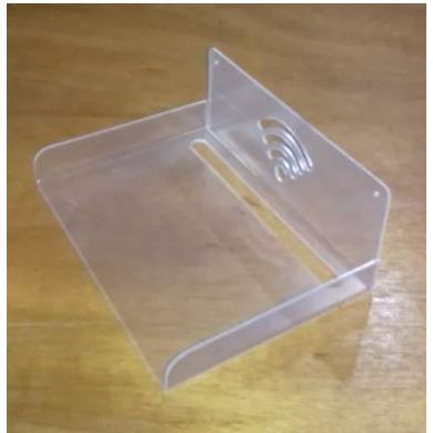 Suporte Acrílico Wifi Bluray Roteador Receptor Modem Cristal