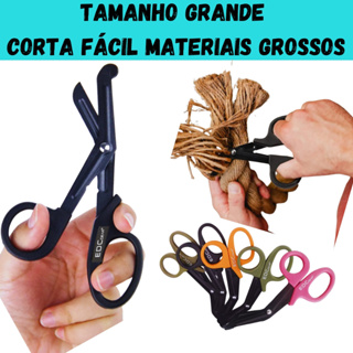 Tesoura Ponta Romba Grande Resgate Corta Cinto Vestes Aph Tático Primeiros Socorros Emergência em Oferta na Shopee