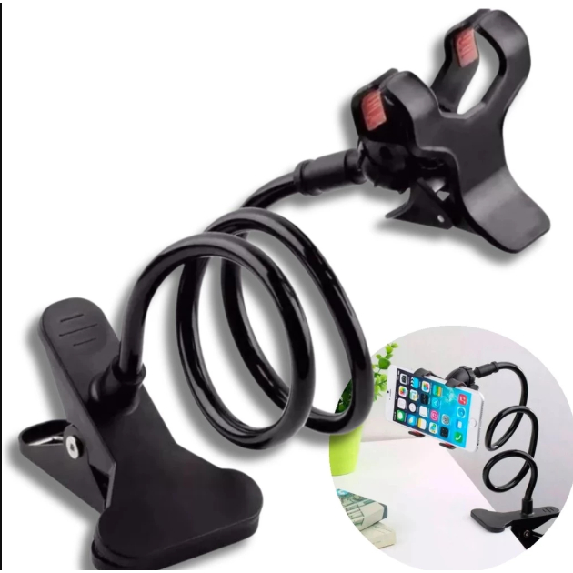 Suporte Flexível para Celular Universal - Haste Ajustável para Mesa e Cama 360º Cores Variadas