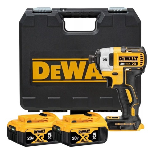 Parafusadeira de Impacto Dewalt 20V DCF887 XR Com 2 Baterias 5Ah Sem Carregador