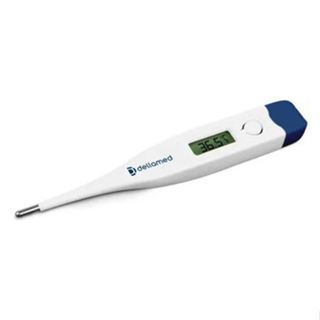 Termômetro Clínico Haste Fixa Azul Dellamed em Oferta na Shopee