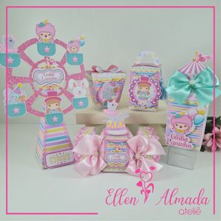 Kit Festa-Lembrancinhas Personalizadas Circo Rosa-Papelaria Personalizada-Kit Festa Circo Rosa
