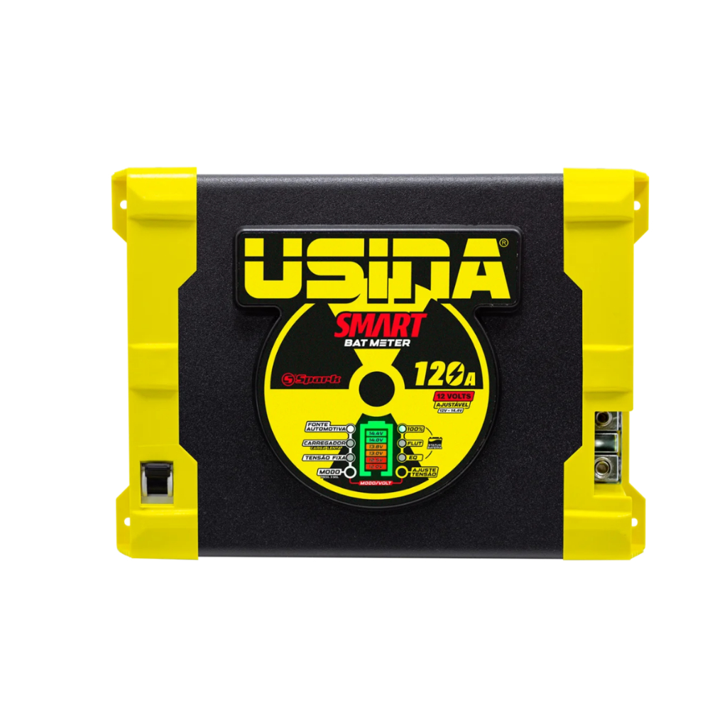 Fonte e Carregador Automotivo Usina Bat Meter 120A 12V