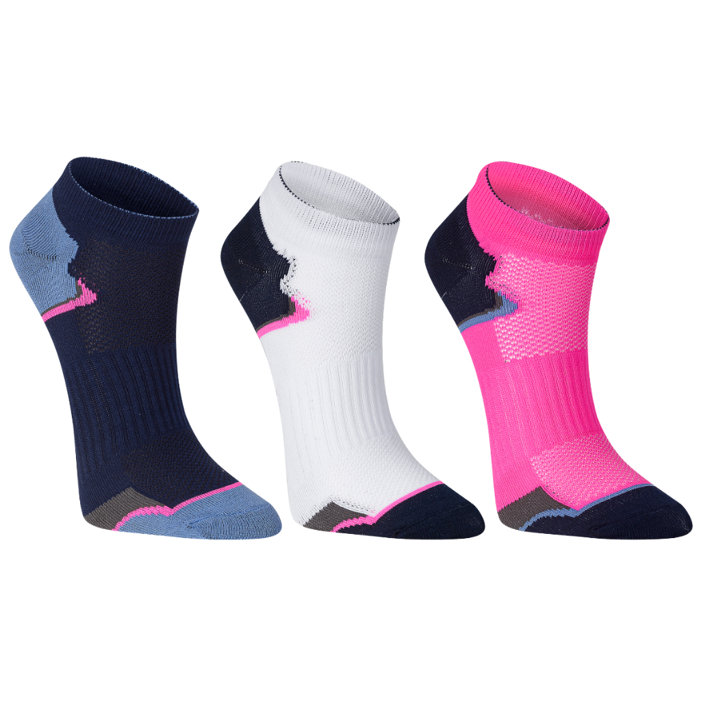 Kit 3 Pares Meia Poliamida Invisível Respirável Esportiva Academia Treino Macia Unissex Performance em Oferta na Shopee