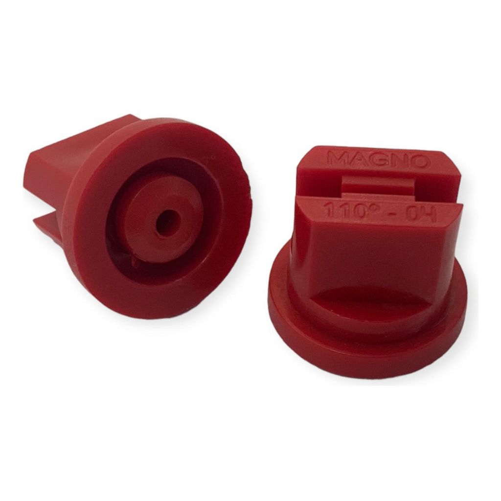 Bico Leque N.04 Vermelho Para Pulverização Poliacetal Magnojet  Herbicidas, Fungicidas e Inseticidas   1 Unidade