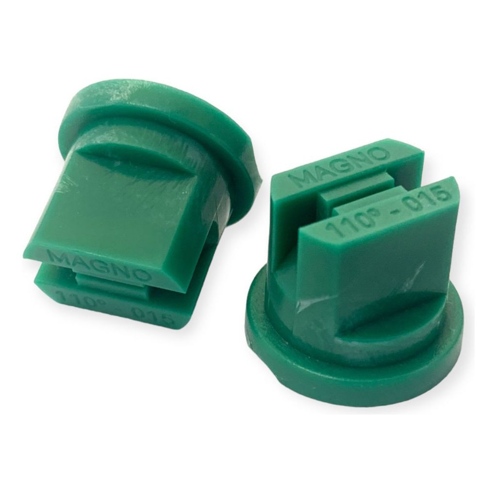 Bico Leque N.15 Verde Para Pulverização Poliacetal Magnojet  Herbicidas, Fungicidas e Inseticidas   1 Unidade