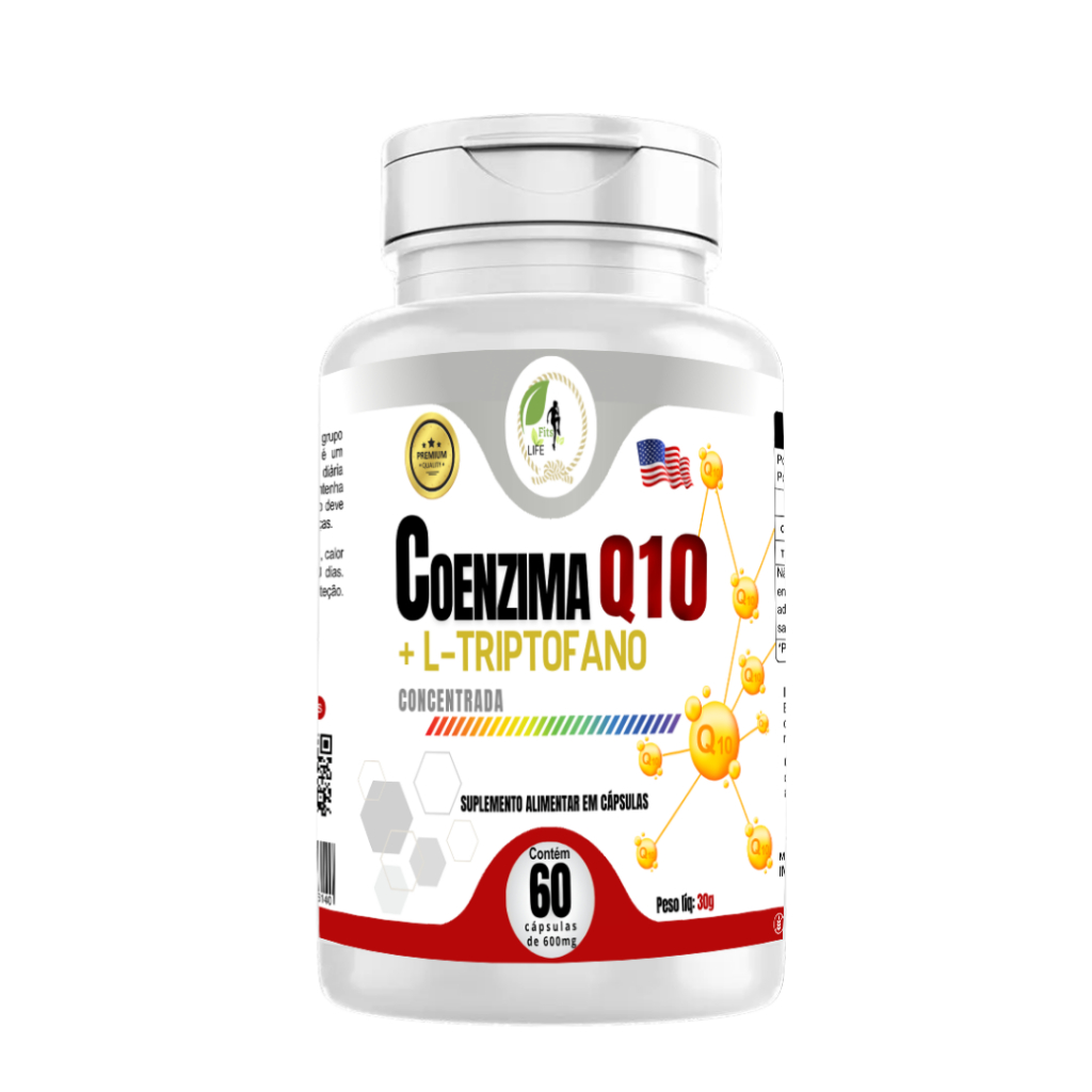 Coenzima Q10 + L Triptofano 60 Cápsulas - Fits Life em Oferta na Shopee