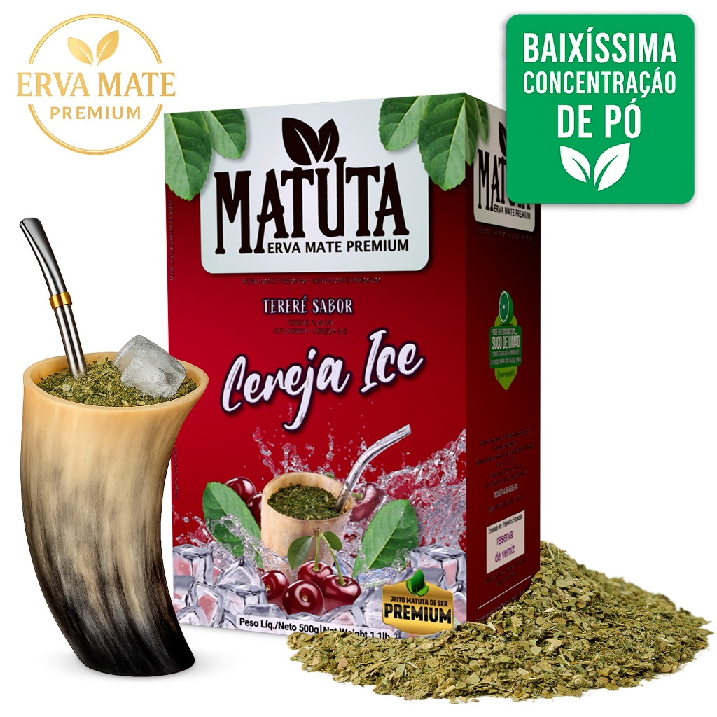 Tereré Premium Erva Mate Matuta – Cereja ice (500g)