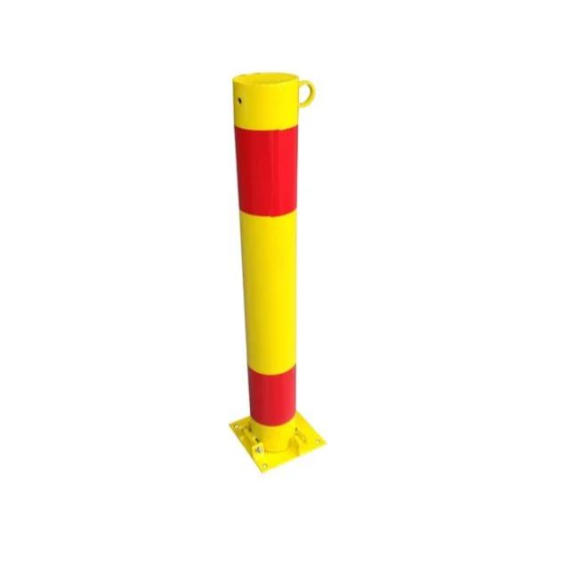 2 Unidades Poste Fixo Para Vagas Com Faixa Refletiva