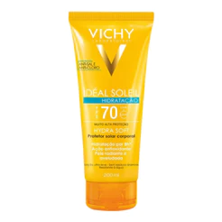 Protetor Solar Corporal Vichy Idéal Soleil Hydra Soft FPS70 Com 200ml