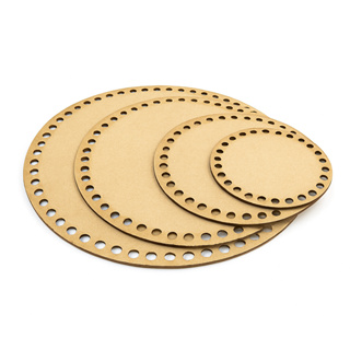 Base de MDF Redonda crochê/Fio de malha - 8/10/12/15/20/25/30/35/40/45cm Diâmetro em Oferta na Shopee