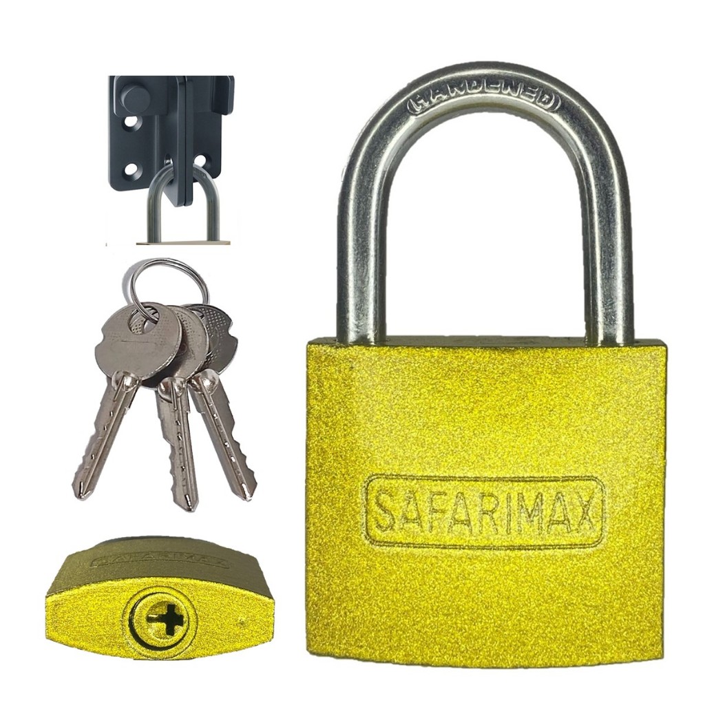 Cadeado Pequeno 40mm Chave Atomica Proteção Antifurto  Resistente a água Para Portão, Armarios