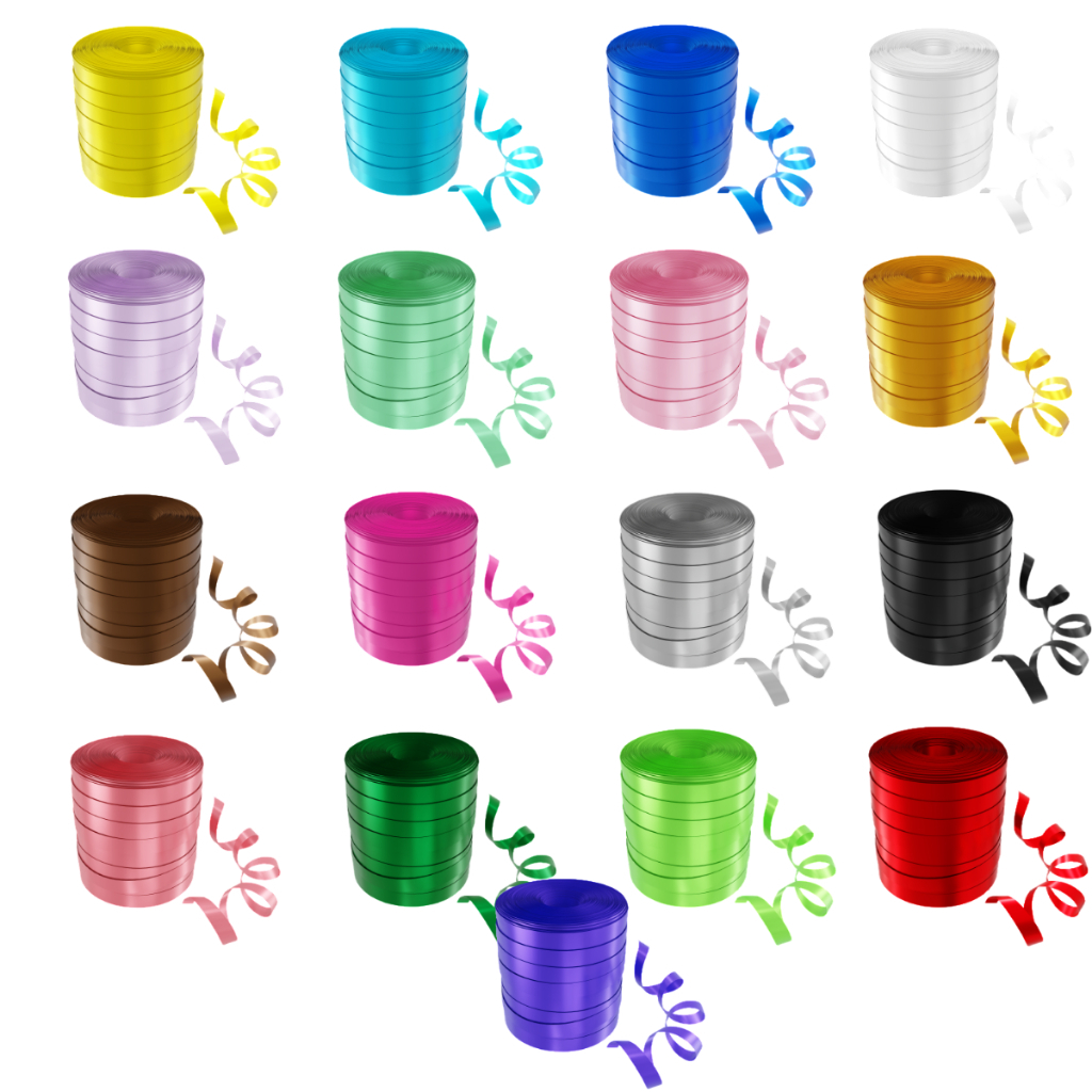 Rolo de Fitilho Colorido 50mx5mm - Kit Com 2 Ou 5 Unidades Da Mesma Cor em Oferta na Shopee