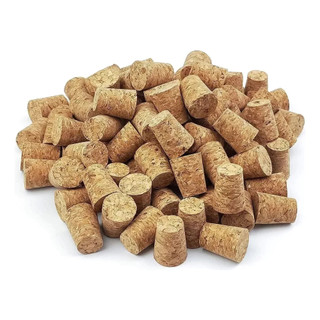 Kit com 100 Rolhas de Cortiça para Garrafa 19x20x17