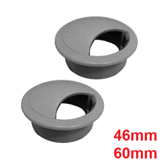 Kit 2 a 10 Passa fio cinza supremo/cinza sagrado/cinza urbano 60mm/46mm | Passafio Guia cabo cinza