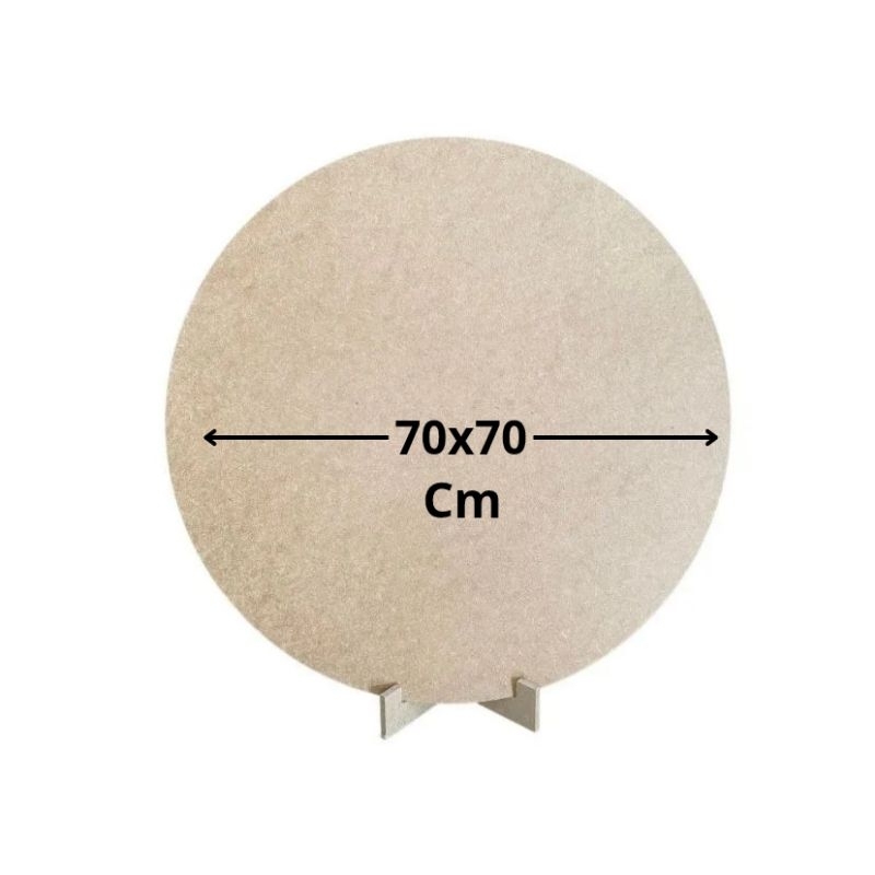 kit painel com suporte 70x70 em mdf cru ideal parar decoração de festas e cenários