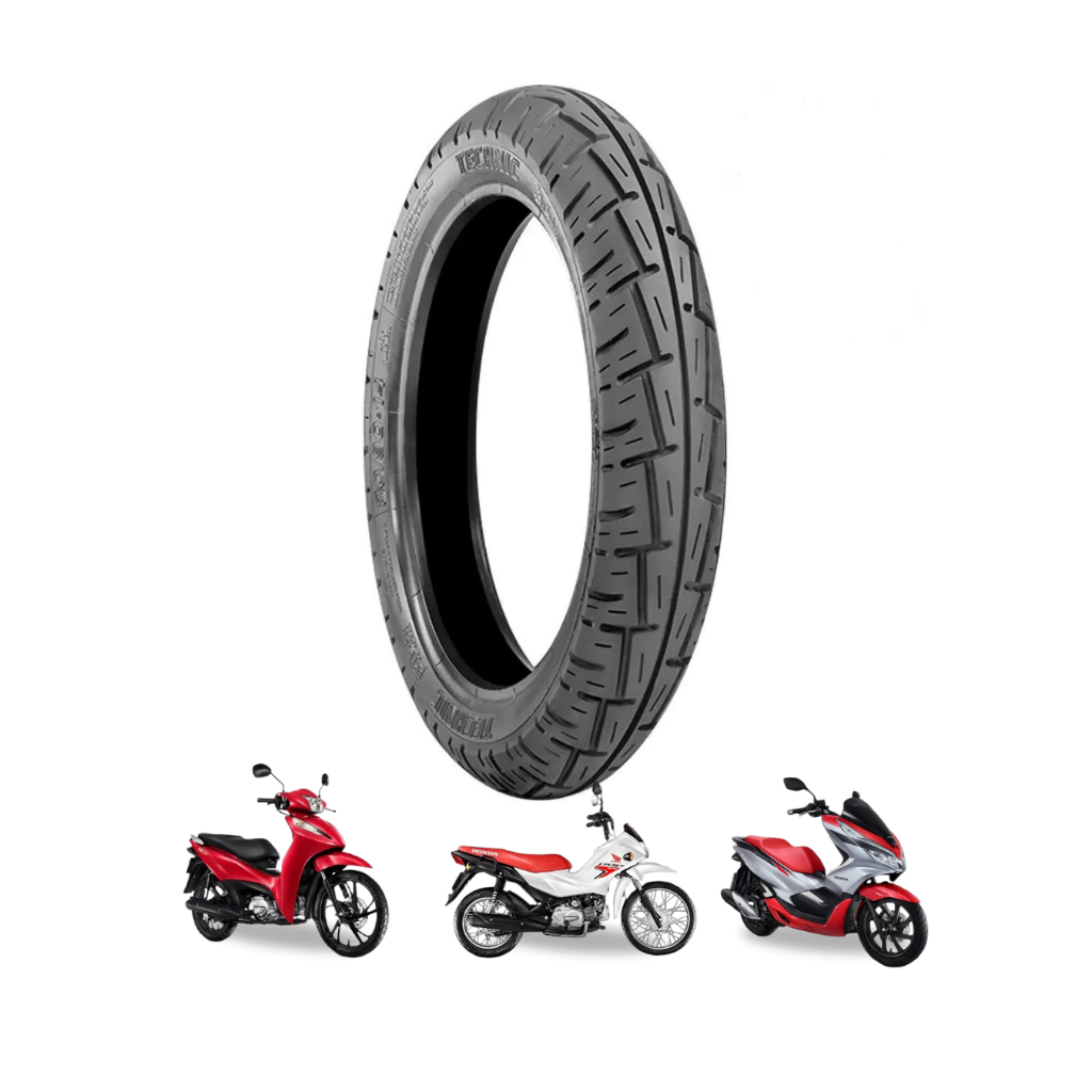 Pneu Moto Technic City Turbo 110-80-14 59P SEM CAMARA Traseiro BALÃO PCX 150 POP 110 BIZ 125 - Spare Parts and Accessories for Vehicles