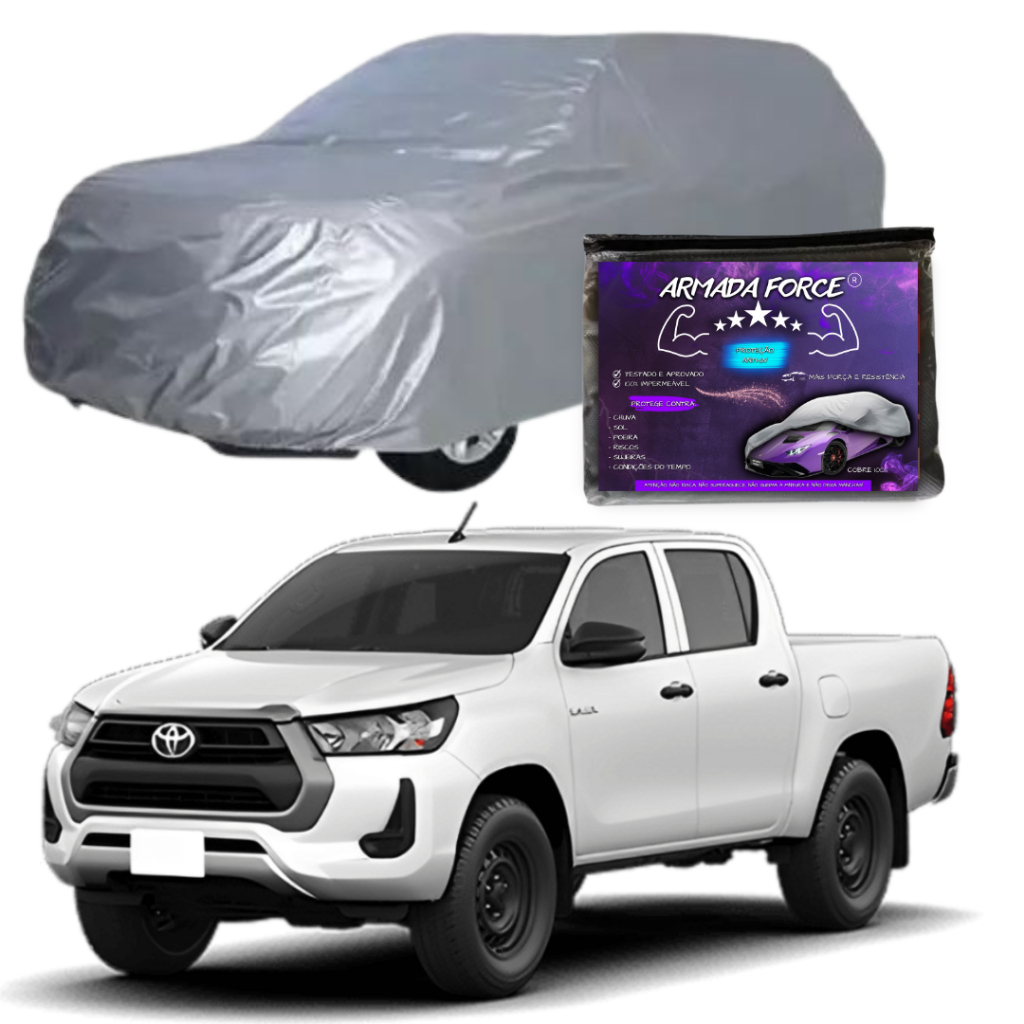 Capa Cobrir Hilux ARMADA FORCE Forrada 100% Impermeável Protege Sol Chuva Proteção Anti-UV em Oferta na Shopee