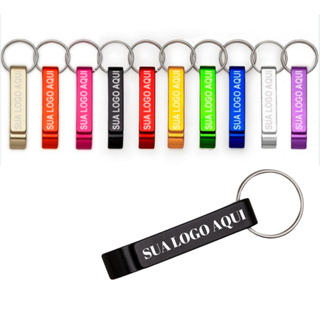 10/15/20/30 Chaveiros Abridor Personalizado Brindes Para Sua Empresa Marca Logotipo Gravado em Oferta na Shopee