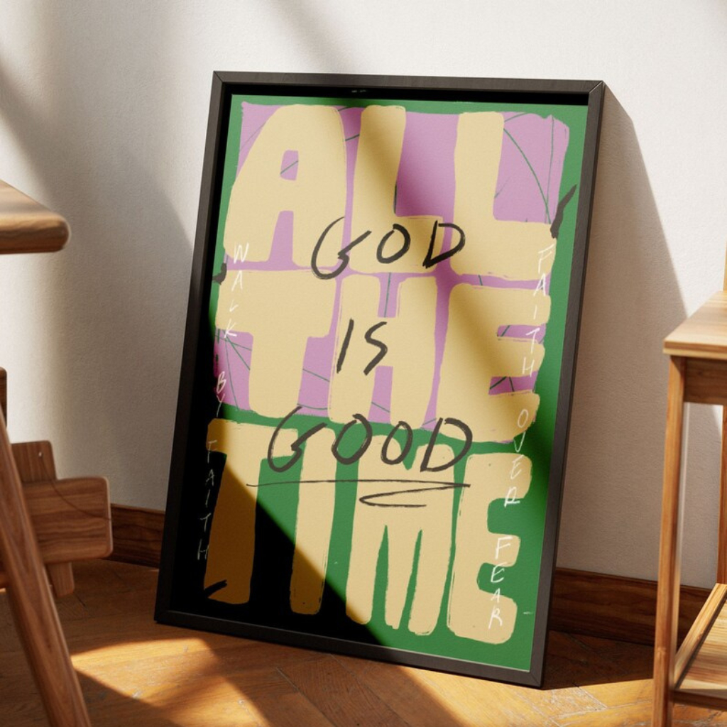 Quadro Decorativo Religiosos Textos Bíblicos Para Sala, Quarto Ou Escritório - Bondades de Deus No1