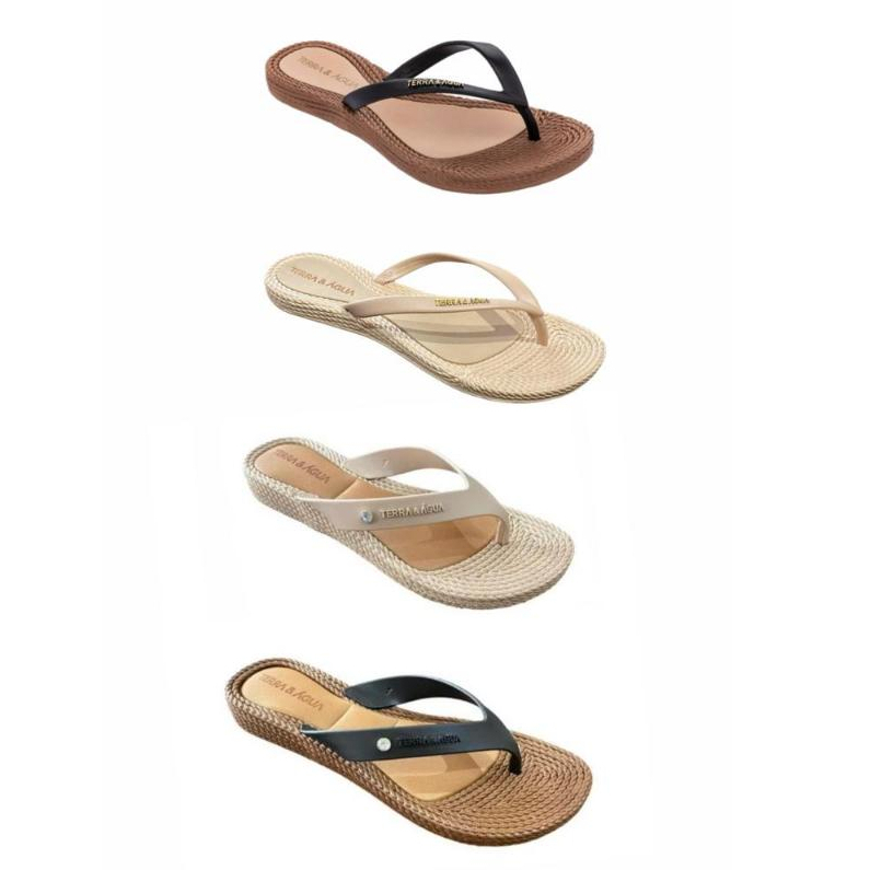 Chinelo Terra E Água Original Rasteirinha Feminina Confortável Ortopédico Anatômico Para Esporão