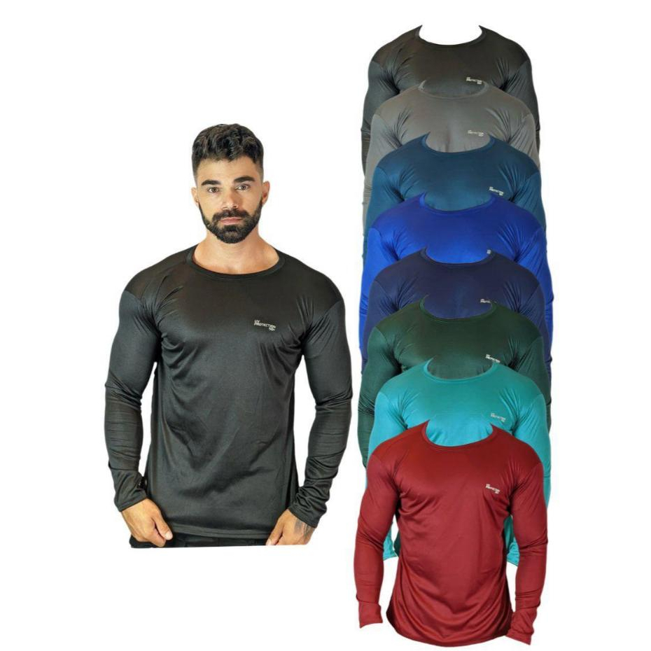 Blusa Dry fit  Proteção uv 50+ unissex adulto - pescaria,piscina,corrida,academia - segunda pele