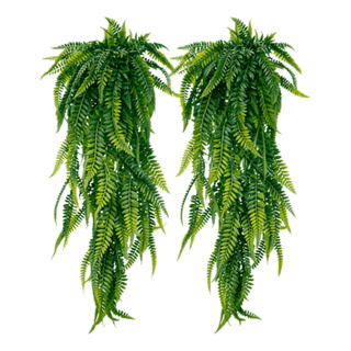1 ou 2 Samambaias Artificiais 80cm Ambientes Internos e Externos Folhagem Pendente Realista em Oferta na Shopee
