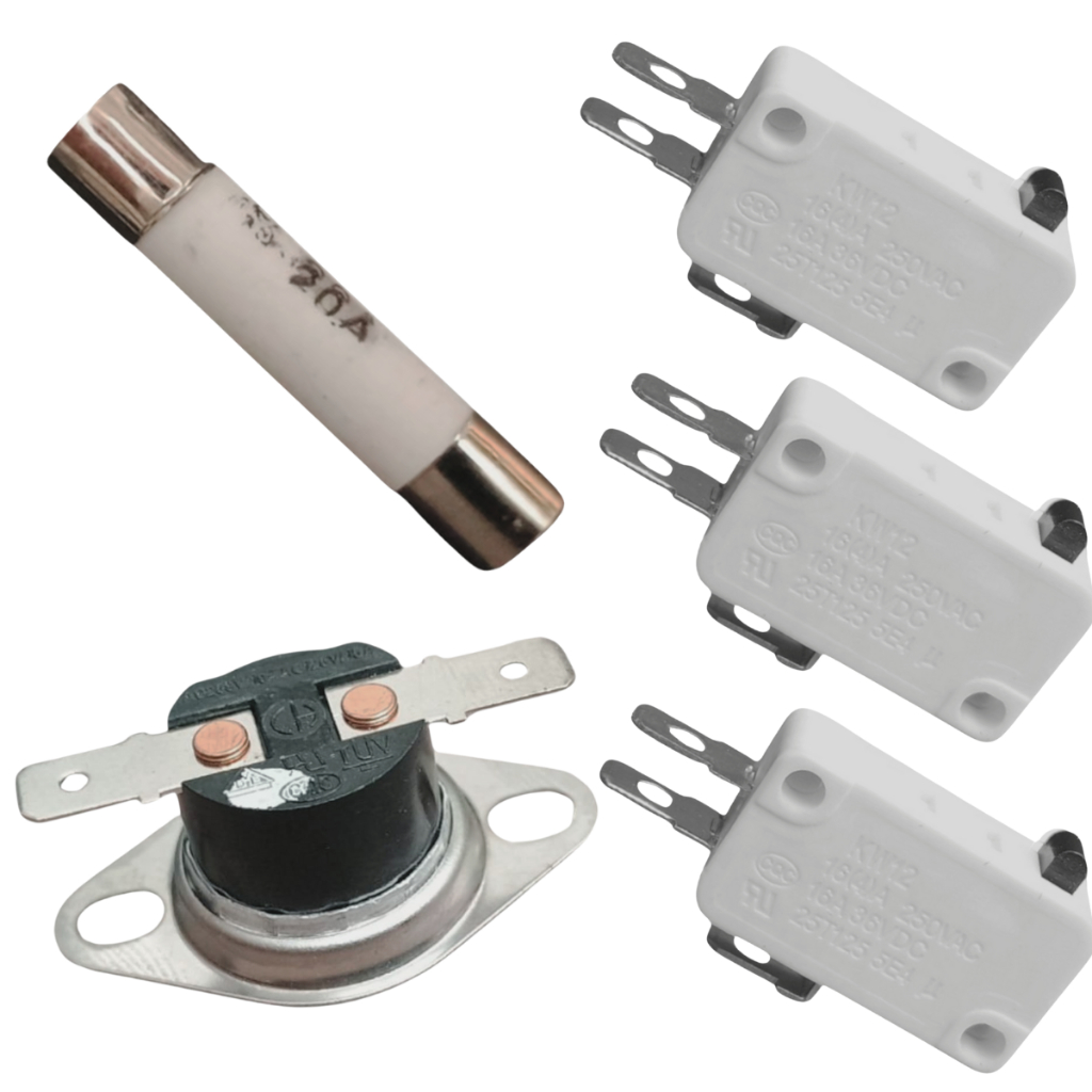 MICRO CHAVE PORTA 16A TERMOSTATO 105º FUSIVEL 20A MICROONDAS em Oferta na Shopee