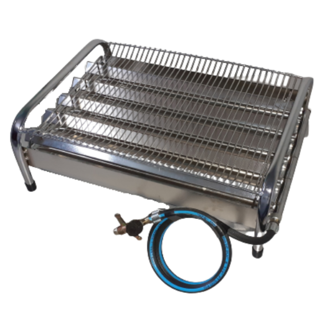 Imagem Churrasqueira a Gás De Bancada com 5 Queimadores Potente Já incluso Mangueira e Registro de Gás