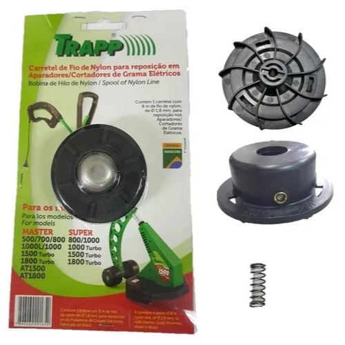 Carretel para Cortador de Grama com Fio de Nylon para Master/Super 800/1000 Plus Trapp