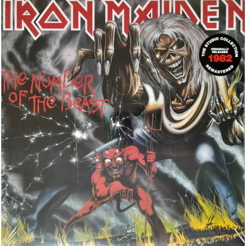 Iron Maiden-The Number Of The Beast-lp importado USA-LACRADO-remasterizado-vinil