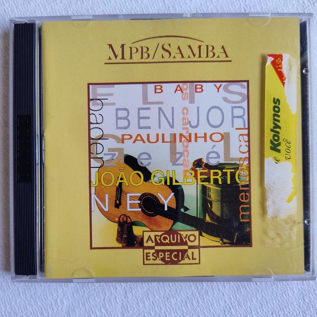 CD (2 discos): Arquivo Especial MPB/Samba - Elis Regina; Gilberto Gil; João Gilberto; Baden Powell