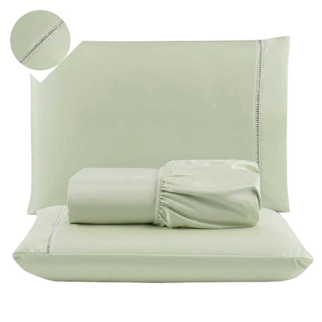 Jogo de Lençol Berço Solteiro Casal Queen King 400 Fios Macio para Hotel 02 e 03 Peças