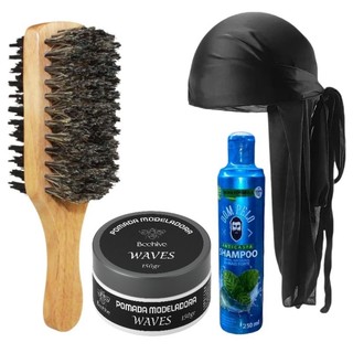 Kits durags, escovas,  shampoos barbeiro e cabelereiro bandanas duregs waves