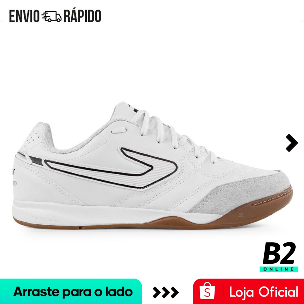 Chuteira Futsal Topper Maestro Club V Branca Masculina Original Com Nota Fiscal e Garantia em Oferta na Shopee