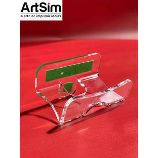 Porta celular de parede em acrílico transparente - Suporte para celular (Leia a descrição) em Oferta na Shopee