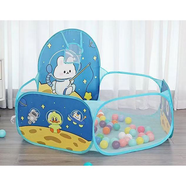 Crianças Ocean Polka Dot Play Tent Doraemon Tenda Lata De Bola De Basquetebol Para Bebês De Interior em Oferta na Shopee