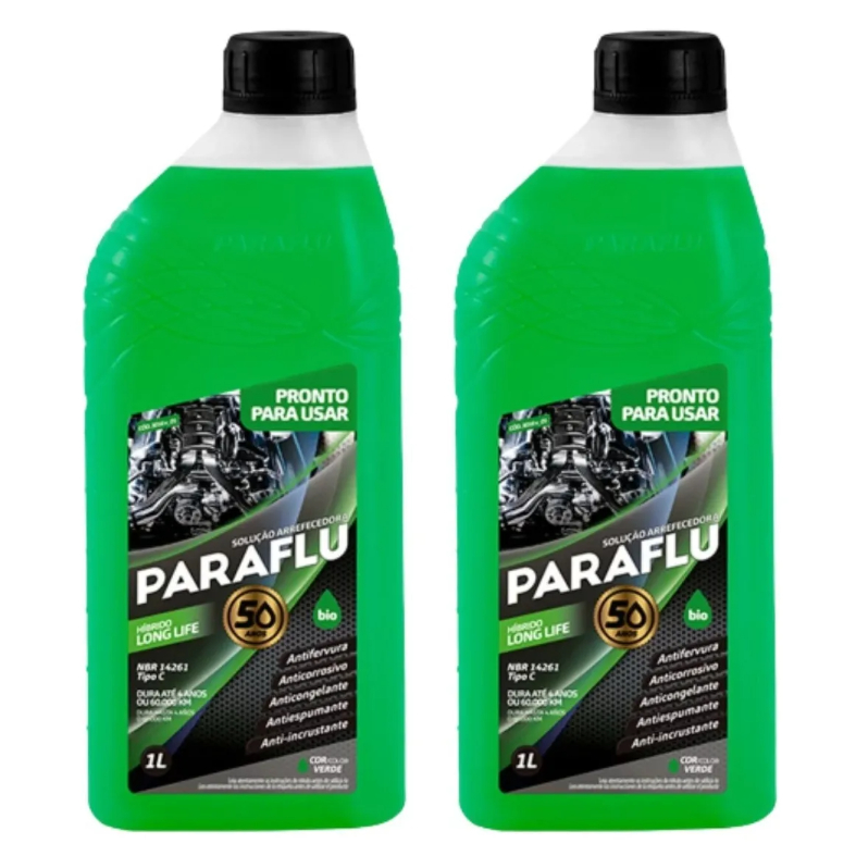 Aditivo Radiador Paraflu 2 Litros Hibrido VERDE Long Life Pronto para uso 103016 em Oferta na Shopee